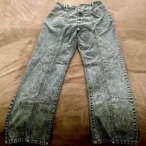 Happy Nature high waisted button fly boyfriend jean-32” waist